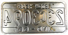 Vintage Indiana 1966 Auto License Plate Fountain Co 23 C 3094 Pub Wall Decor