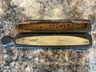 Antique Sharpening Stone Whetstone In Hand Crafted Wooden Box Nova Scotia
