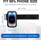 Running Phone Holder Wristband  Up To 6 8   Arm Band For Iphone 16 15 14 Pro Max