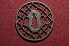 Tsuba Antique Made Of Iron Mumei Kari Openwork Edo Period
