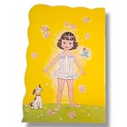 Petite Paper Dolls   Costumes Artcraft Uncut Die-cut Cover Vintage