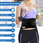 Adjustable Neoprene Double Pull Lumbar Support Lower Back Belt Brace Pain Relief