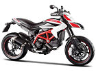 2013 Ducati Hypermotard Sp 1 12 Diecast Motorcycle Model Maisto White red Str   