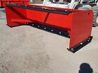 8  Hd Skid Steer Snow Pusher Box Heavy Duty Backdrag Rubber Bobcat Cat Case 36 