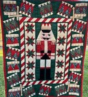 Nutcracker Christmas Quilt Handmade 60x49 Holiday Wall Hanging Lap Throw