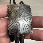 Vintage Navajo Sterling Silver Bolo Tie