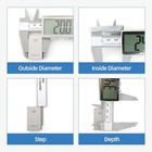 150mm Stainless Steel Caliper Vernier Micrometer Electronic Measuring Tool