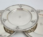 Watson Meadow Rose Sterling Silver Plates