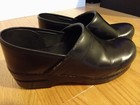 Dansko Women s 39 Size 8 5 Shoes Clogs Black Leather Slip On Nursing Professiona