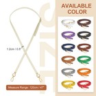 47  Adjustable Pu Leather Purse Strap With Gold Hardware Cream