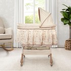 Delta Children Rocking Bedside Bassinet - Portable Crib With Lights Sounds