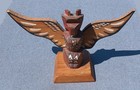 Vintage Northwest Coast Kwakiutl Totem Pole Signed Barbara Foley