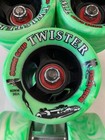 Sure Grip Twister Green White Swirl 62mm Roller Skate Speed Wheels Trucks Abec 5