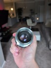 Carl Zeiss Jena Biotar 58mm F 2 Lens Pre-set Version  1950-1954  Red T 12 Blade