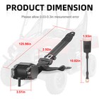 Rear Seat Belt W  Buckle For Polaris Ranger 400 500 800 900 Ev Rzr 570 800 900