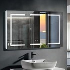 48 X 28  Led Lighted Mirror Cabinet Bathroom Wall Mounted Medicine Cabinet White