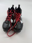 Under Armour Football Cleats Shoes Boys 7 Black White Red Youth Molded Mid