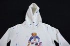 Polo Ralph Lauren Boy s Paint Splatter Bear Fleece Hoodie Wr4 White Size 7