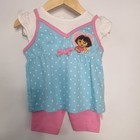 Nwt Vtg Y2k 2 Pc Set Dora Explorer Shirt Nick Jr Viacom Embroidered Sz 12 Mth