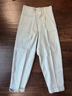 Nos Deadstock 50s Deer Creek Sanforized Cotton High Waisted Pedal Pushers 24    