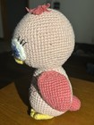 Amigurumi Crocheted Hoot Owl 9  Plush Stuffed Animal Handmade Stuffie Pink