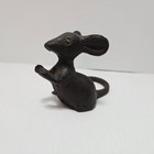 Primitive Antique Vintage Style Cast Iron Mouse Measures 3 Inch Tall