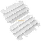 2 Radiator Louvers Guards White For Kawasaki Kx125 Kx250 1997-2004 14037-1310-rz