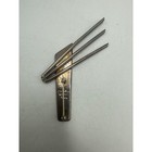 Vintage Taxco Mexico 925 Sterling Silver Modernist Geometric Tine Brooch Tj-48