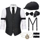 1920s Men s Costume Set - Roaring 20s Gatsby Gangster Outfit  Vintage Style Atti