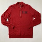 Victoria s Secret Pink New England Patriots Nfl 1 4 Zip Pullover  Red  Small
