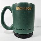 Vtg Microsoft Executive Briefing Center Coffee Mug Cup Anti Spill Rubber Bottom