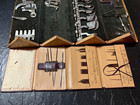 Antique Folding Wooden Sewing Kit Box W  Parts Dated Patented 1889 February 13