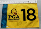 Koepka thomas speith garcia-jsa-rare Signed- 4  Major Winners Quail  Hollow Flag