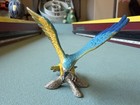 Schleich Blue Macaw Bird 14690 Figure Wildlife Bird Wings Spread 2012 Retired