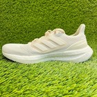 Adidas Pureboost 23 Womens Size 8 Beige Pink Athletic Running Shoes Sneakers