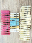 Lot Of 42 Vintage 70s Penley Plastic Flower Power Clothespins Usa Made