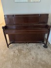 Steinway Mid-century Modern Upright Piano 40  Satin Mahogany