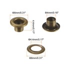 300set Grommets Kit Metal Eyelets 4mm 1 6  Grommet For Shoes Clothes Bronze