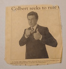 Original Sm Newspaper Clip Pic Of Stephen Colbert  running For President  2000s