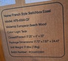 Meeden French Style Sketch Box Easel Portable Beech Wood Light Teak Read Pics