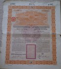 Rare 1898 Chinese Government   50 Gold Loan Bond Signed By Hongkong Shanghai Bank