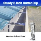 Quick Screw Gutter Hangers 5 Inch- 100 Pack Gutter Support Bracket Hidden Gut   