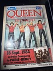 Rare  1984 Queen Concert Poster 18 September 1984 Paris