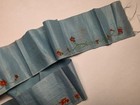 Antique Victorian 19th C Hand Painted Silk Ribbon Dress Trim