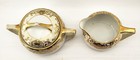 Noritake Christmas Ball 175 - Creamer And Sugar Bowl With Lid Green Back Stamp
