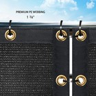 Houssity 6 Ft  Black Fence Privacy Screen  For Chain Link Fence Carport Garden