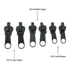 Fix Zipper Zip Slider Repair Instant Kit Removable Rescue Replacement Pack Of 6p