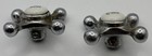 Vintage Old Antique Bathroom Sink Porcelain Hot   Cold Faucet Handles
