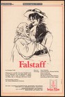 Falstaff   Leonard Bernstein - Beethoven - Original 1980 Trade Ad Promo   Poster