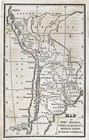 1830 Nathan Hale Map South America Argentina Chili Bolivia Peru Missions Cuzco 